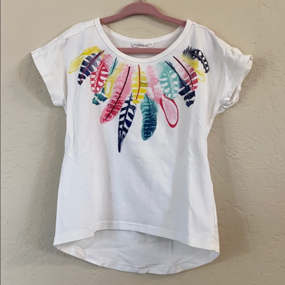 M💥BOGO💥 Pumpkin Patch Feather Graphic T-Shirt